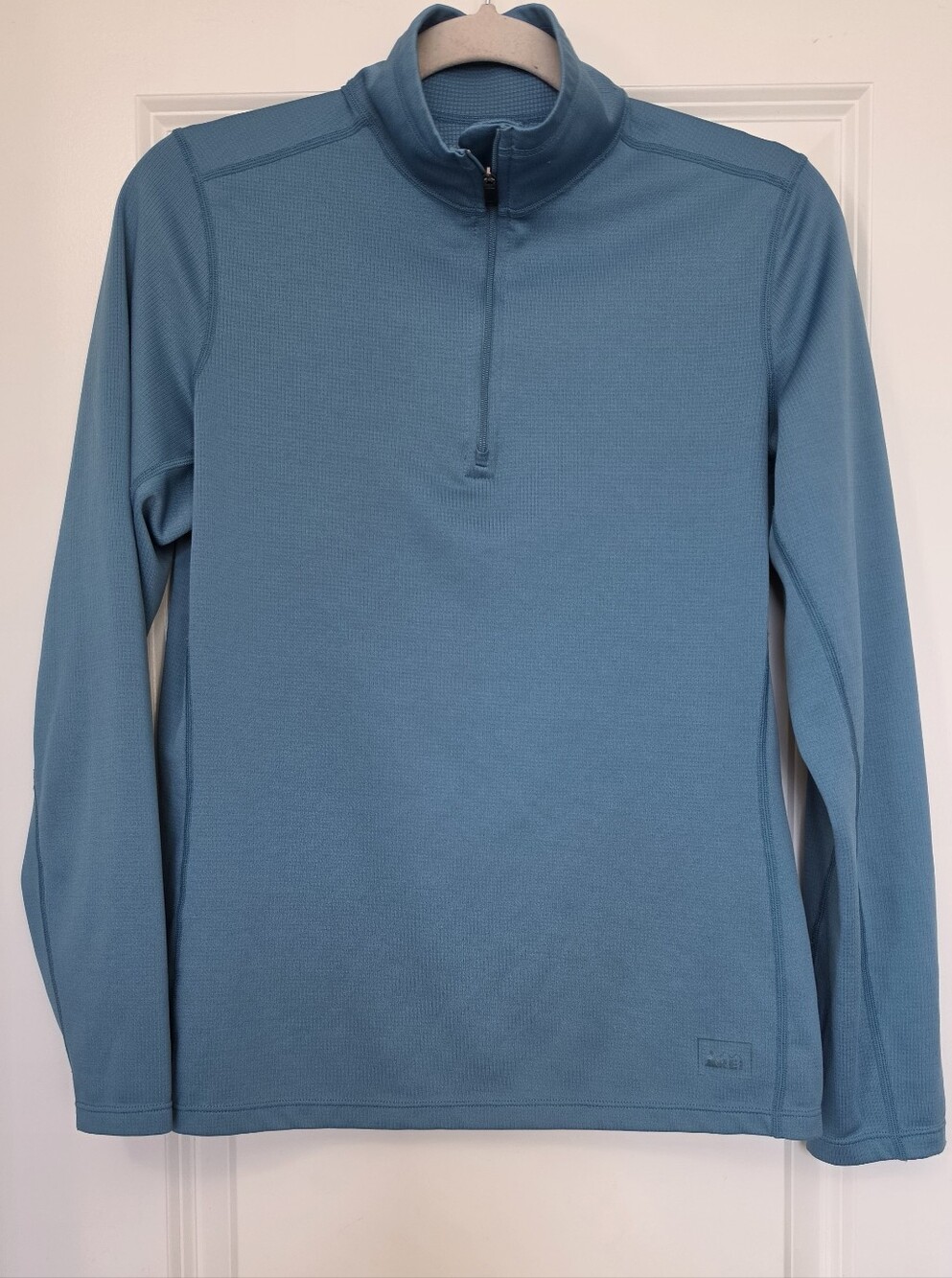 REI Polartec Quarter Zip Pullover Blue Women’s M Lightweight Outdoor Hiking Gorp